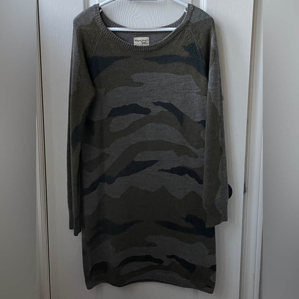 Camouflage Sweater Dress